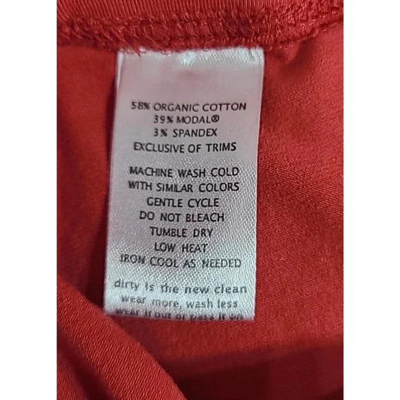 Horny Toad Foxglove Skirt Women's Medium Salmon Pull-On Stretch Organic Cotton - Picture 5 of 5